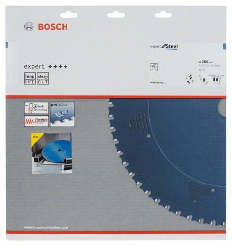 BOSCH Hoja de sierra circular Expert para acero 355 x 25,4 x 2,6 mm, 80 2608643062