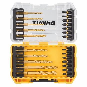 Juego de puntas de destornillador y brocas para metal DeWALT FLEXTORQ (24 piezas) DT70748T