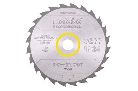 METABO Hoja de sierra HW/CT 230 x 30 mm, 24 dientes 628011000