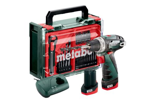 Taladro atornillador a batería METABO POWERMAXX BS BASIC SET 600080710