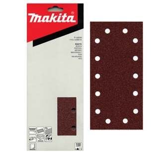 MAKITA papel de lija Velcro 115x229 mm 14 agujeros K240, 10 uds P-43094