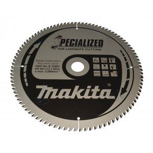 Hoja de sierra para laminado MAKITA SPECIALIZED 305x2,5x30 mm 96 dientes B-33881