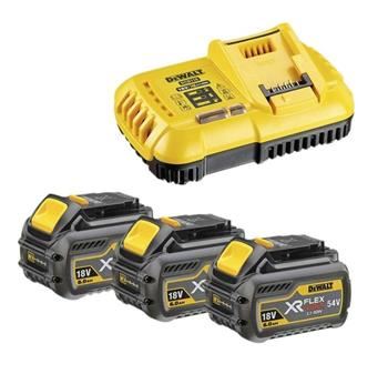 Batería DeWALT 18/54V 3x 6.0Ah FLEXVOLT + cargador DCB118T3