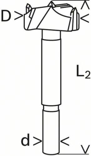 BOSCH Cincel de carburo con puntas precortadas 34 x 90 mm, d 10 mm 2608597612