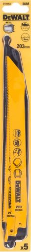 DeWALT Hoja de sierra 203 mm para metales, chapas, tubos y perfiles de 3 a 8 mm (5 uds) DT2353