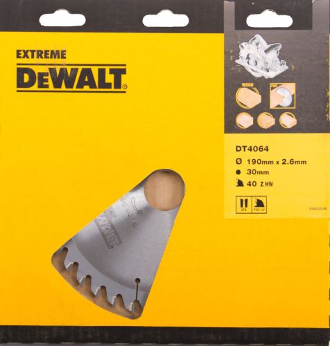 DeWALT Hoja de sierra ATB 10°, 184 x 16 mm, 40 dientes, corte fino DT4063