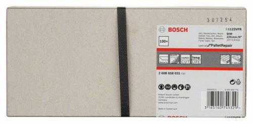 BOSCH Hoja de sierra para sierras traseras S 1122 VFR Especial para reparación de palés (100 uds) 2608658031