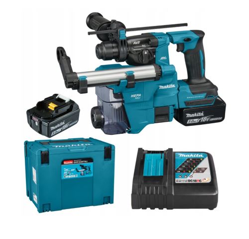 Makita Taladro percutor inalámbrico Li-ion LXT 18V/5.0Ah DHR183RTWJ