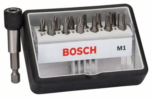 BOSCH Juego de puntas de destornillador (12+1) Robust Line, M Extra-Hart 25 mm, juego de (12+1) piezas 2607002563