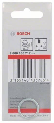 BOSCH Anillo reductor para hojas de sierra 20 x 16 x 1,5 mm 2600100212