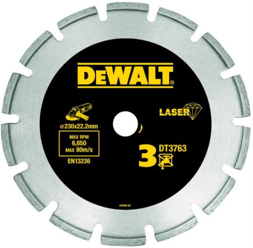 Disco DeWALT DIA para materiales duros y granito 230 x 22,2 mm DT3763