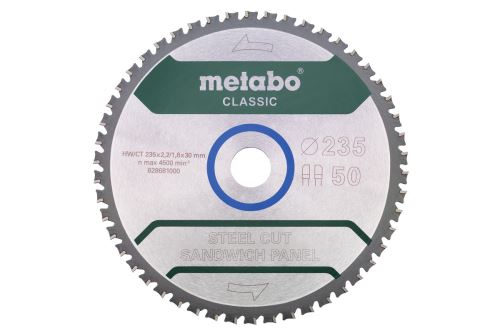 METABO Hoja de sierra Classic 235 x 30 mm, 50 dientes 628681000