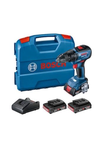 Bosch Taladro atornillador inalámbrico, set profesional GSR 18V-50 + 3x batería 2,0 Ah + maletín 06019H5005