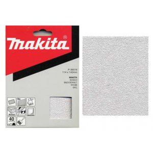 Papel de lija MAKITA 114x140 mm K60, 10 piezas P-36522