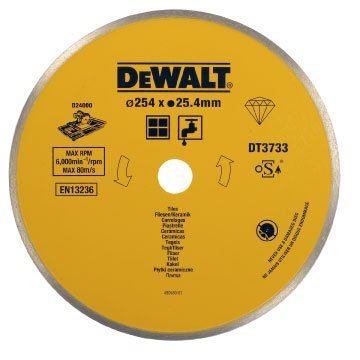 Disco para baldosas cerámicas DeWALT DIA, 254 mm (para D24000) DT3733