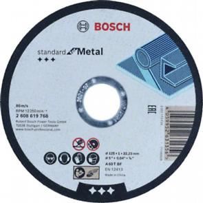 BOSCH Disco de corte estándar para metal 125 x 1 x 22,23 mm, recto 2608619768