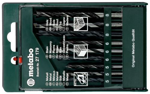 METABO Juego de brocas HSS (9 piezas) 627179000