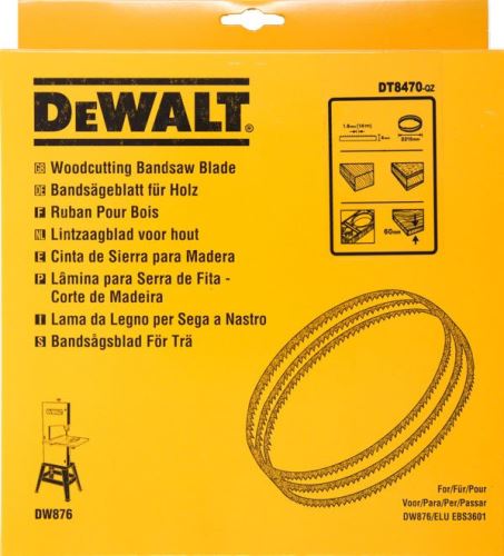 DeWALT Sierra de cinta para madera y plástico, tallar, ancho 4 mm DT8470