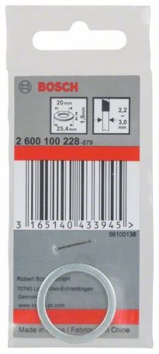 BOSCH Anillo reductor para hojas de sierra 25,4 x 20 x 1,8 mm 2600100228