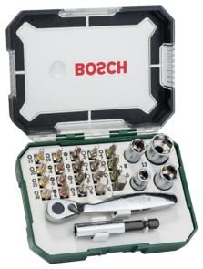 BOSCH Juego de carraca de 26 piezas DIY 2607017563