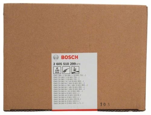 BOSCH Funda protectora para división 180 mm, con codificación 2605510299