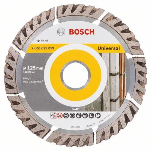 BOSCH Disco corte diamante Standard para Universal 125×22.23 125x22.23x2x10 2608615059