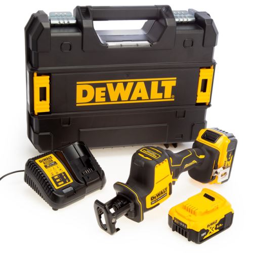 Sierra de calar compacta sin escobillas Dewalt 18V XR (2 baterías de 5,0 Ah) en caja TSTAK DCS369P2