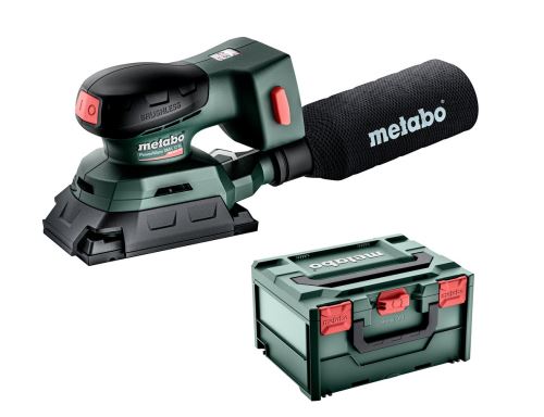 METABO Lijadora vibratoria inalámbrica PowerMaxx SRA 12 BL SET 602036920