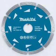 MAKITA disco de corte de diamante segmentado 125x22,23 mm, 10 piezas D-41595-10