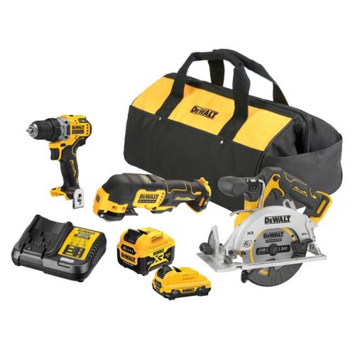 Juego de máquina DeWALT de 12 V, paquete de 3 DCK317P1D1