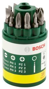 Juego de puntas de destornillador BOSCH 10 piezas 2607019454