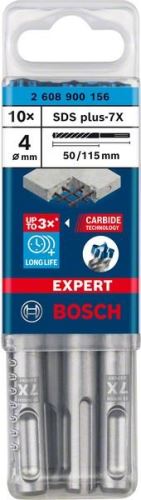 BOSCH EXPERT broca SDS plus-7X, 4x50x115 10uds 2608900156