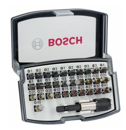 BOSCH Juego de puntas de destornillador de 32 piezas 2607017564