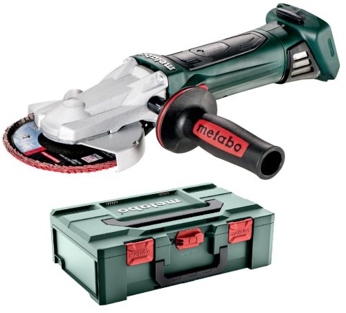 Metabo Amoladora angular a batería con cabeza plana WF 18 LTX 125 Quick 601306840