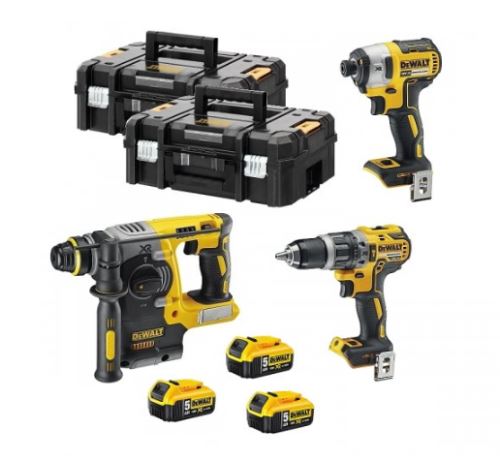 DeWALT Conjunto combinado de herramientas a batería 18V DCK368P3T