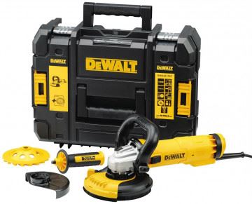 Amoladora angular DEWALT para moler hormigón DWE4217KT