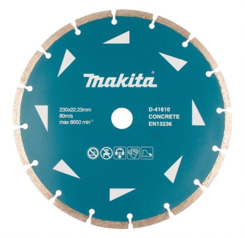 Disco de corte diamantado segmentado MAKITA 230x22,23 mm D-41610