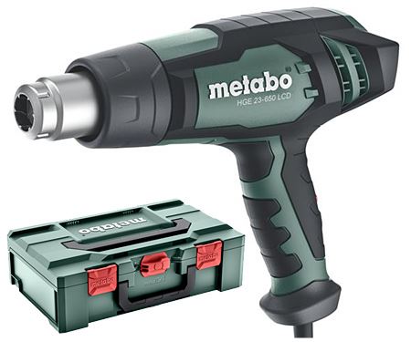 Metabo HGE 23-650 LCD Pistola de calor + Metabox 603065500