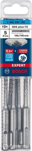 BOSCH EXPERT broca SDS plus-7X, 5x100x165 10 uds 2608900158