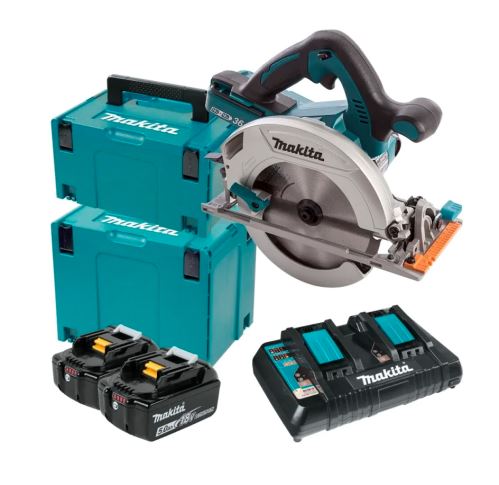 Sierra circular a batería Makita Li-ion LXT 2x18V/5.0Ah DHS710PT2J