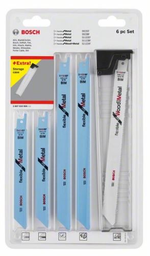 BOSCH Juego de hojas de sierra para sierras traseras RSB (6 uds) Set Top Seller 2607010906