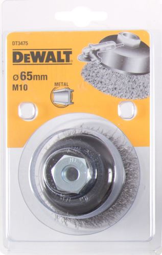 Cepillo de disco de alambre DeWALT, alambres corrugados, para amoladora angular 100 x 26 mm (longitud del alambre 26 mm) DT3489