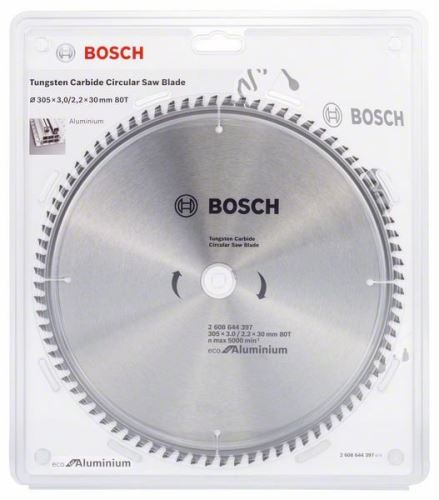 BOSCH Hoja de sierra Eco para Aluminio 254x3.0/2.2x30 96T 2608644395