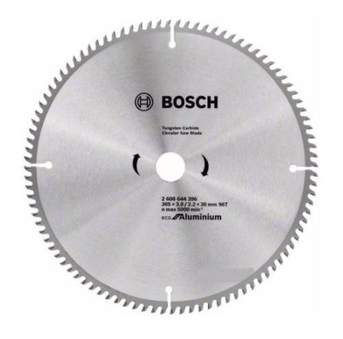 BOSCH Hoja de sierra Eco para Aluminio 305x3.0/2.2x30 96T 2608644396