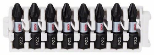 BOSCH Juego de puntas para tornillos Impact Control, 8 piezas, 8×PZ2 2608522325