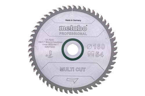 METABO Hoja de sierra HW/CT 190 x 30 mm, 36 dientes 628075000