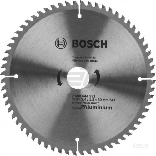 BOSCH Hoja de sierra Eco para Aluminio 210x2,4/1,8x30 64T 2608644391