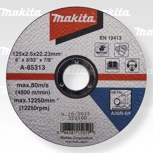 Cuchilla MAKITA corte acero 125x2,5x22,23 mm A-85313