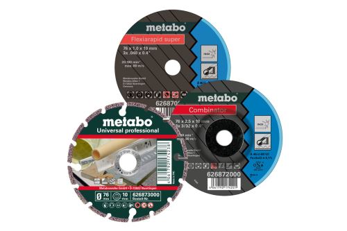 METABO Juego inicial de discos de corte diámetro 76 mm (3 piezas) 626879000