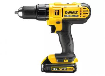 Taladro/atornillador percutor inalámbrico DeWALT 18V XR Li-Ion 3x1.3Ah DCD776C3